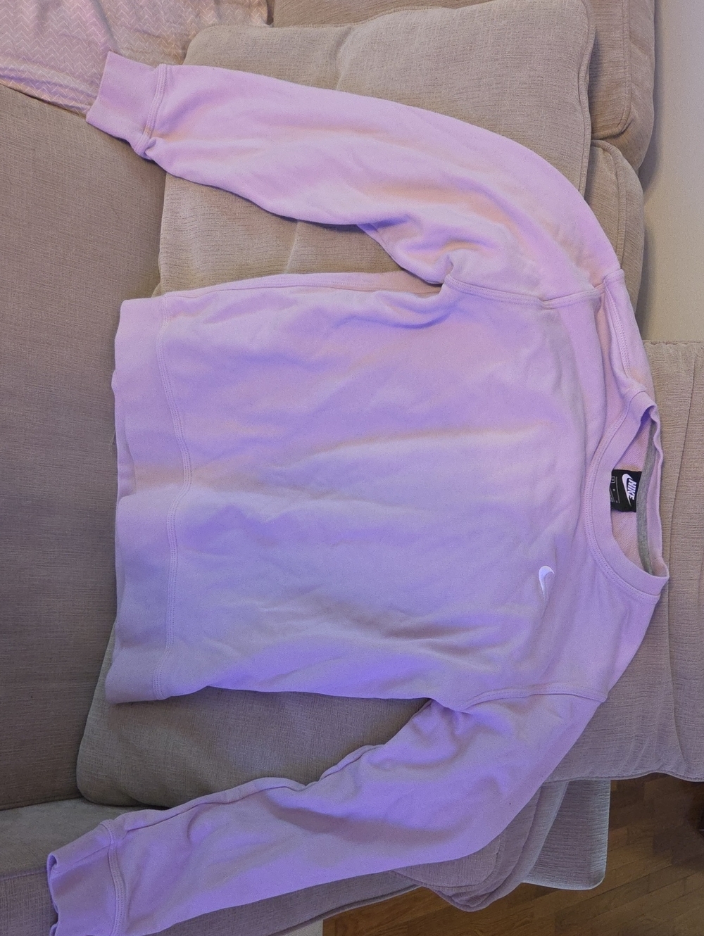 Nike Mens Light Lavender Crewneck Sweatshirt